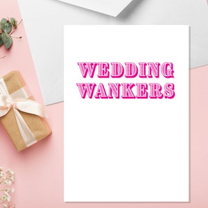 Hochzeit Wichser - A5 Hochzeitskarte - Unhöfliche Hochzeitskarte - Lustige Hochzeitskarte - Fluchende Hochzeitskarte - Erwachsenen Humor Hochzeitskarte - Hochzeit