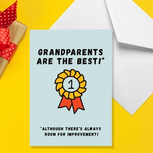 ¡Los abuelos son los mejores! - Tarjeta de abuelo A5 - Tarjetas divertidas de humor para adultos de Ocasiones ofensivas