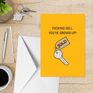 Fucking Hell You've Grown Up - A5 New Home Card - Cartes d'humour drôles pour adultes par Offensive Occasions