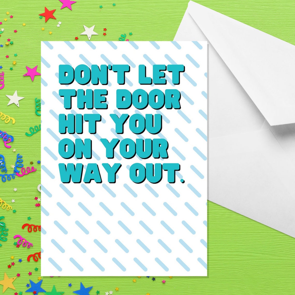 Don't Let The Door Hit You On Your Way Out A5 New Job | Etsy