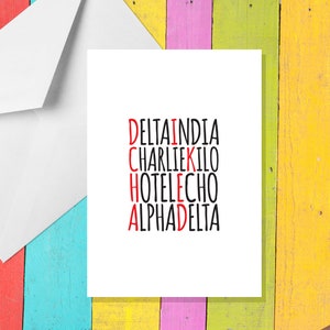 DICKHEAD - A5 'Fucknetic Alphabet' Karten von Offensive Anlässes - Lustige Humor Karten für Erwachsene von Offensive Anlässes