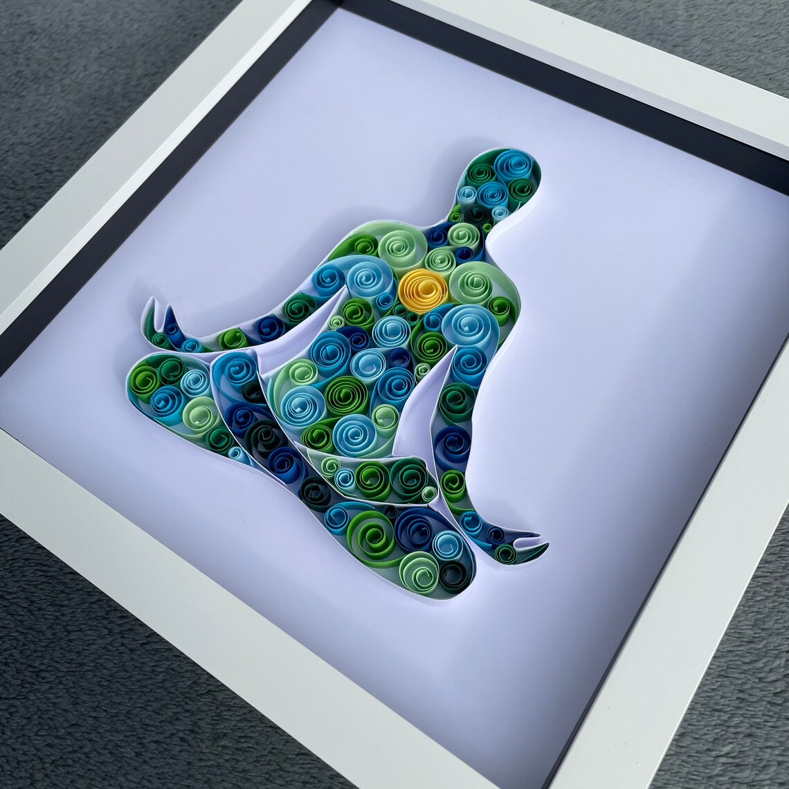 Mediation/Yoga pose Quilling Art Design Decorations/Gifting Etsy