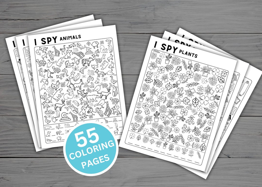 55 I Spy Printable Coloring Pages, I Spy Coloring Pages, I Spy Holidays ...