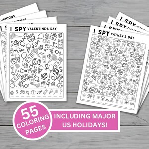 55 I Spy Printable Coloring Pages, I Spy Coloring Pages, I Spy Holidays ...