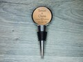 Personalised Bronze Anniversary Bottle Stopper, Custom Engraved 8th Anniversary Wine Stopper Gift
