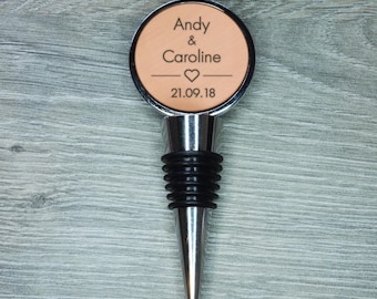 Personlig kopparpropp för flaskhalsband, graverad vinpropp för 7-årsjubileum