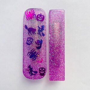 Halloween Hair Clip, Halloween Resin Hair Accessory, Spooky Hair Clip for Girls, Halloween Resin Clip, Fall Hair Clip, Cute Halloween Hair