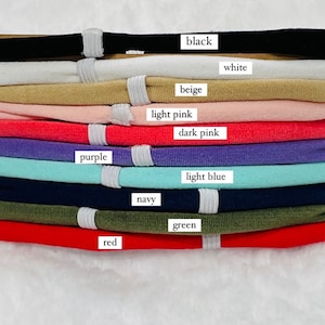 Fascia in nylon intercambiabile per neonati, fascia elastica per neonati con passante elastico per clip, fascia morbida in nylon, accessorio fiocco per neonati