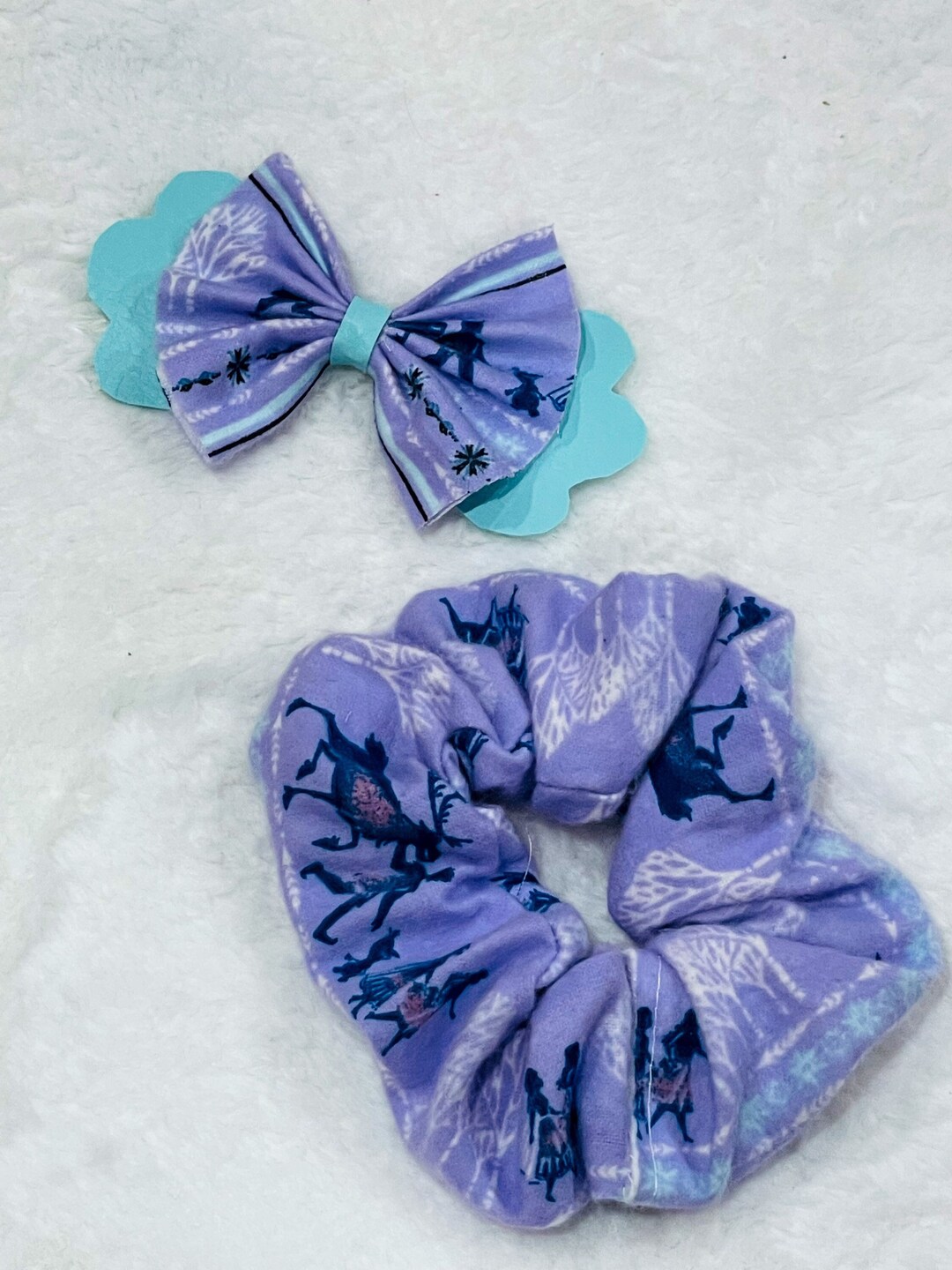 Set De 3 Scrunchies (Élastiques) Olaf - Frozen - Faits Main - Neufs