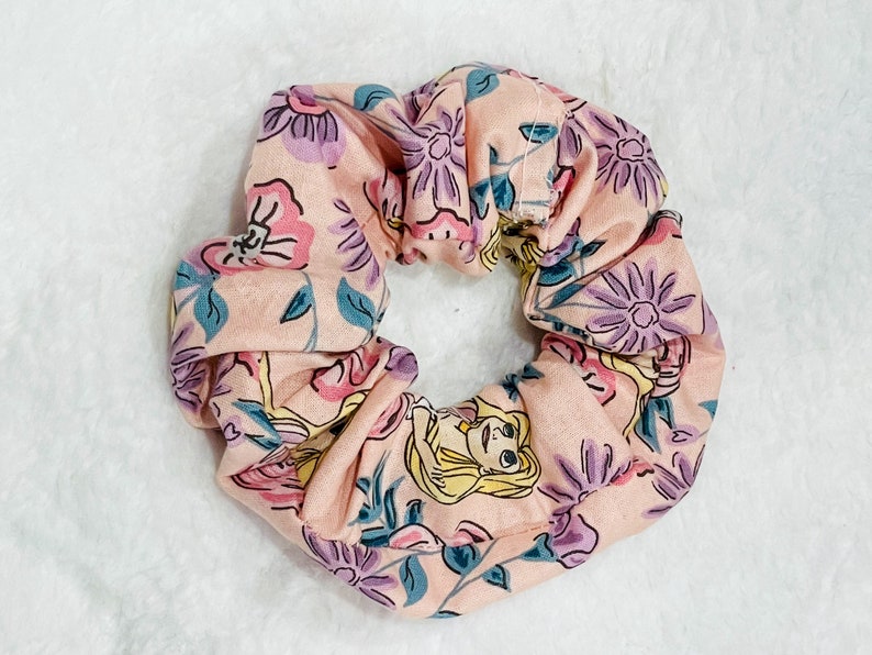 Rapunzel Hair Bow /Iridescent Princess Bow/ Floral Tangled Bow/ Tangled Scrunchie image 3