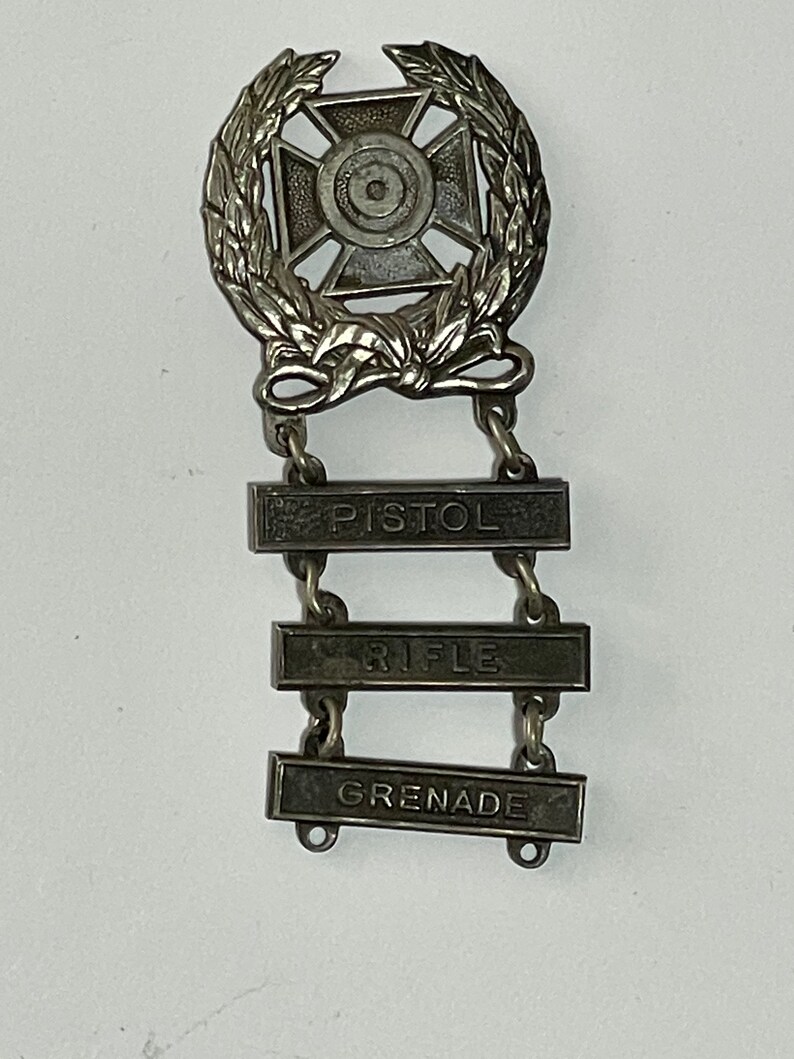 Vintage Military Marksman Qualifications Badge Etsy