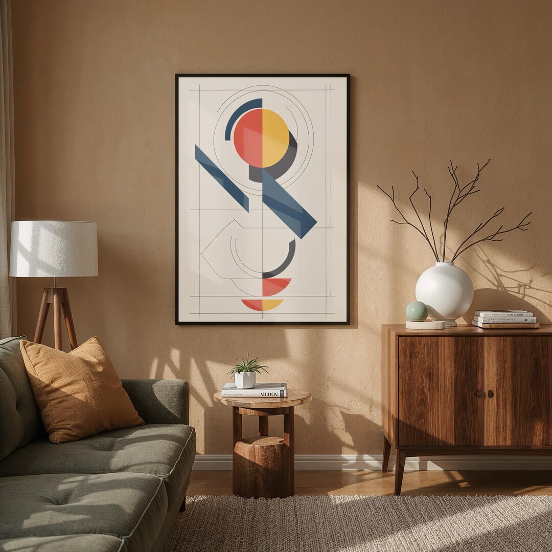 Bauhaus Architecture Poster – Minimalist Printable Wall Art – Modern ...