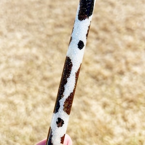 Cowhide Glitter Pen | Western Style | Cow Print | Teacher Gift | Glitter Pens | Pencils | Office Gifts | Office Supplies