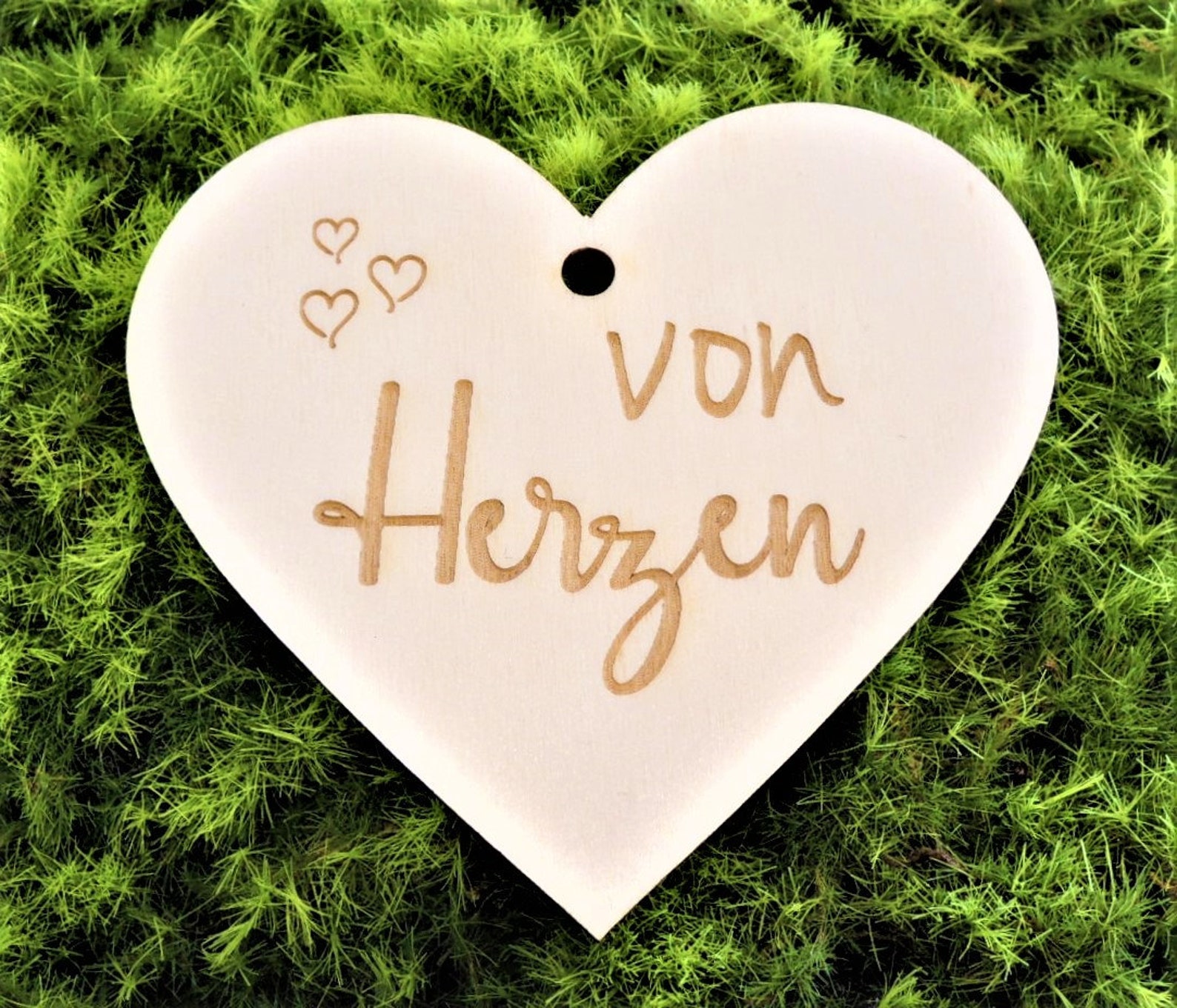 Geschenkanhänger Holzherz mit Spruch 5 Stück A002 Etsy