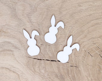 Lapin en bois / décoration de table / décoration scatter découpée au laser