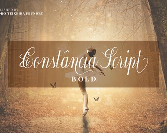 Constância Script Bold Font - Elemento digital
