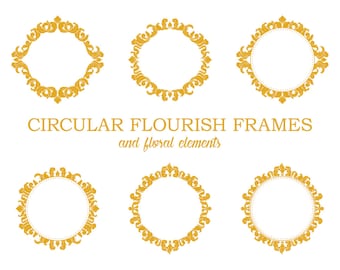 Marcos Circular Flourish - Artículo digital 50% de descuento