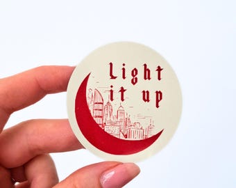 Crescent City Inspired Sticker, Booktok Kindle Decor, Romantasy Merch (5.5cm)