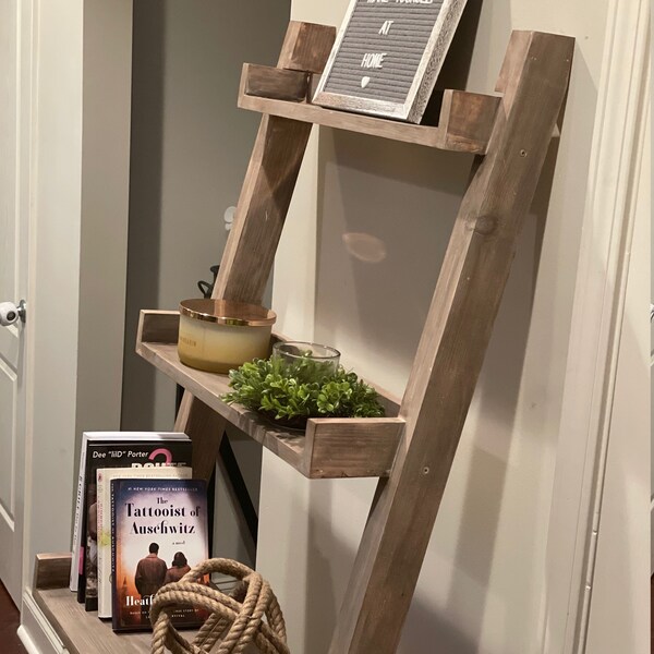 Leaning Bookshelf Etsy