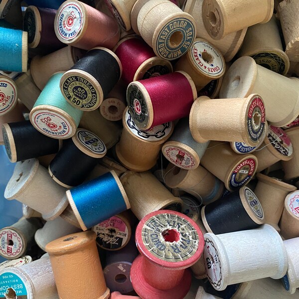 Vintage thread spools