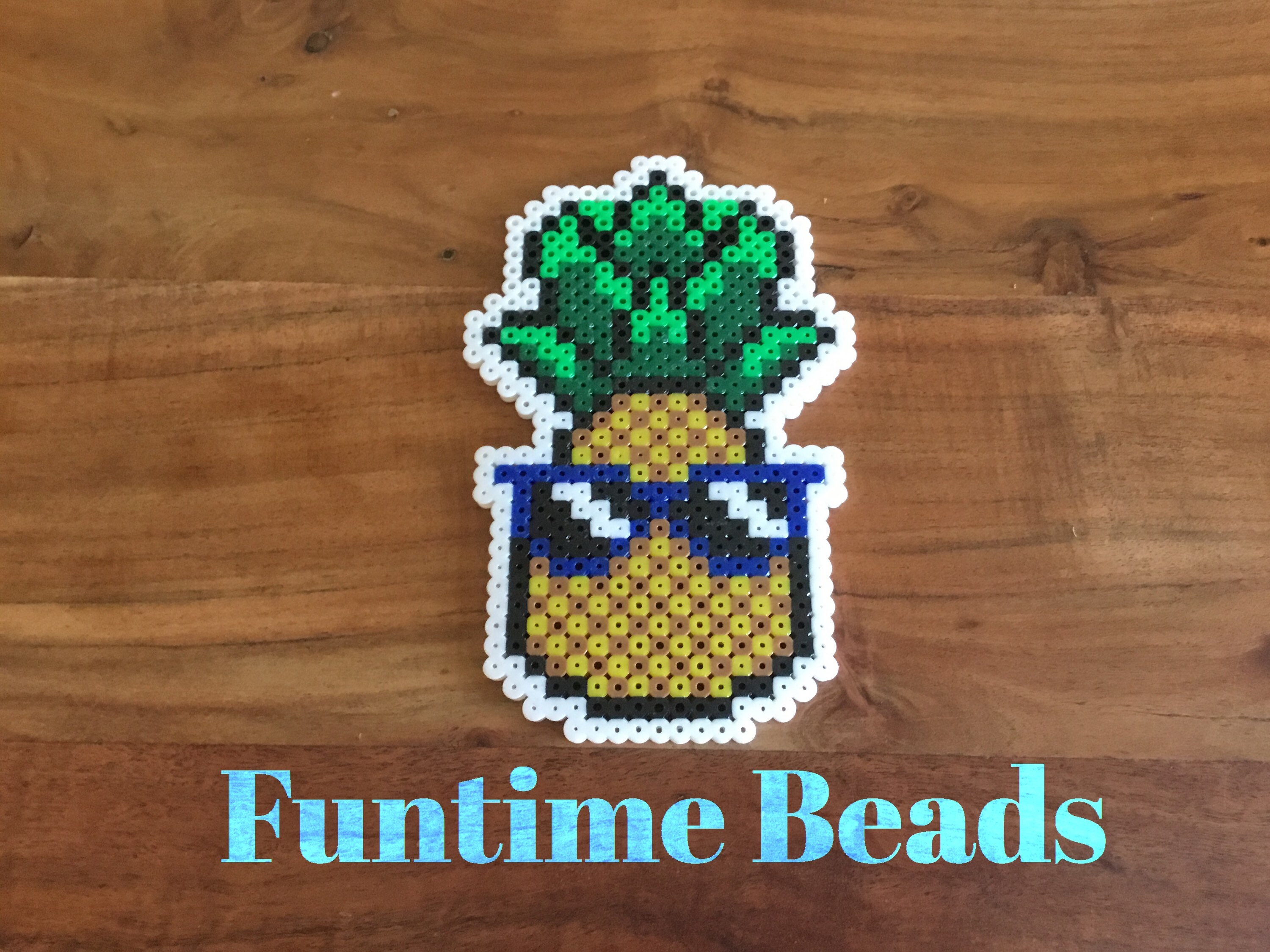 Pineapple Perler Beadscoasterdecorationbirthday Gift Etsy