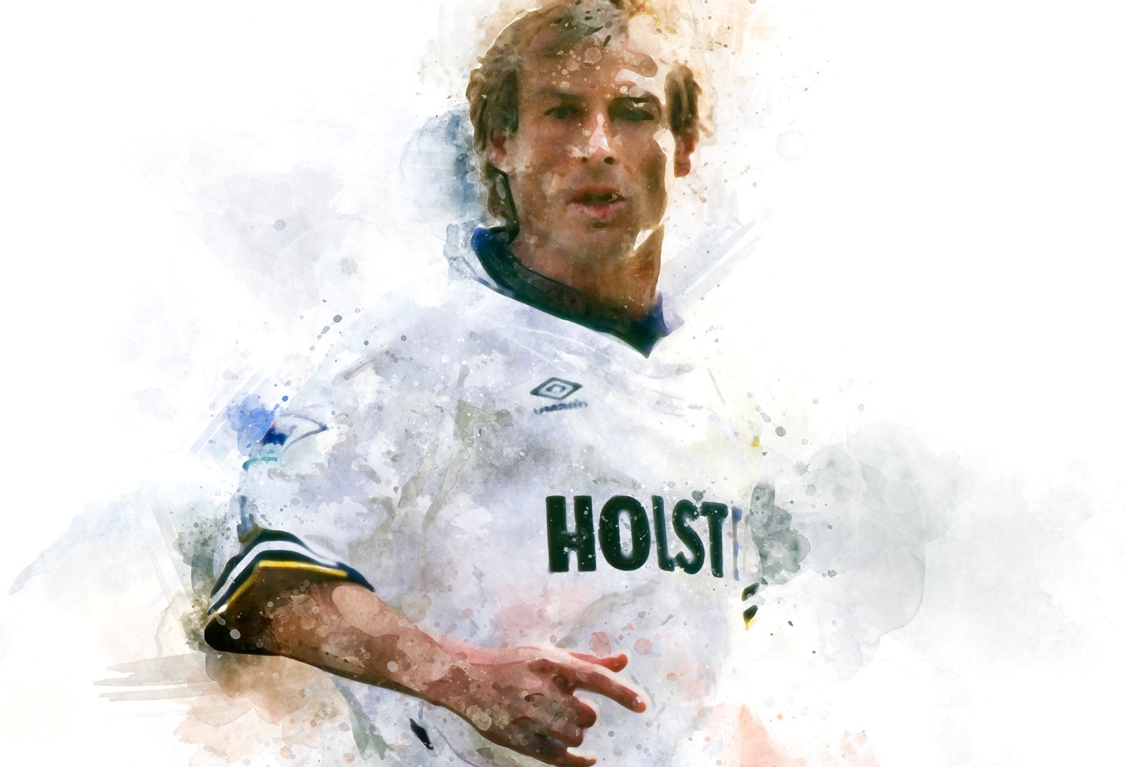 Jürgen Klinsmann Print // Tottenham Hotspur Poster // Football | Etsy