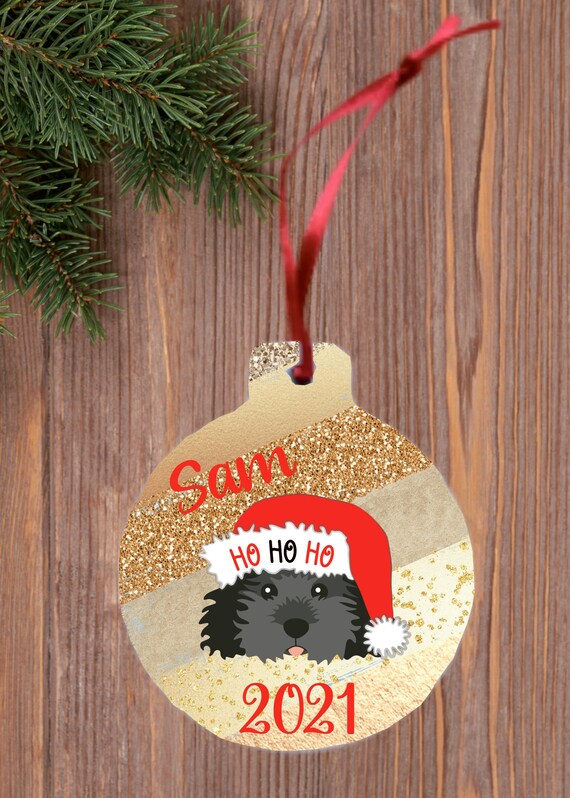 cavapoo christmas ornament