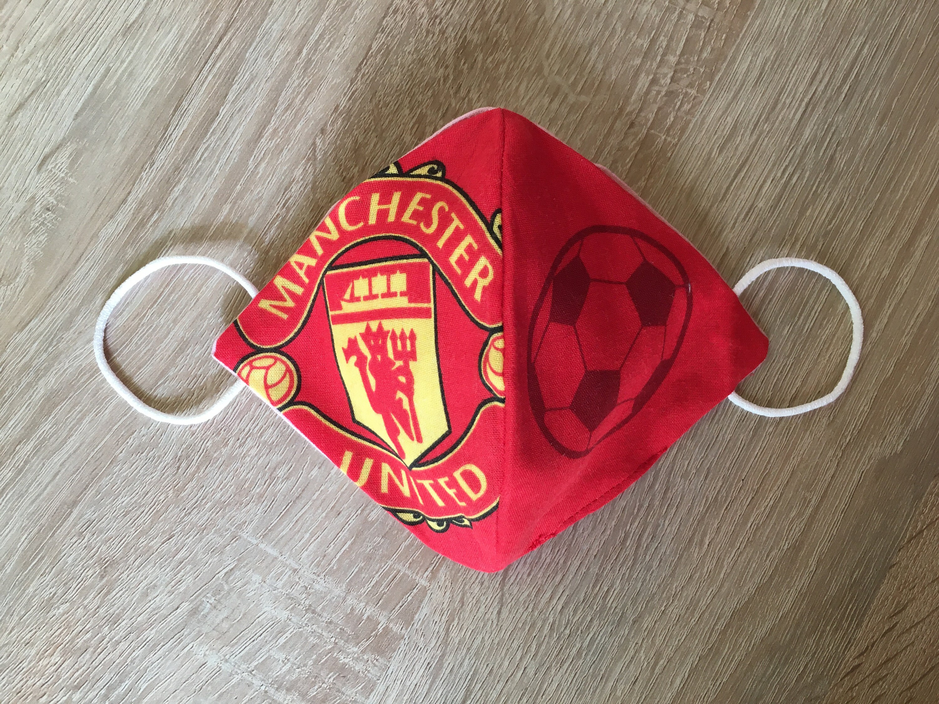 Manchester United FC 100 cotton lined face mask face mask Etsy