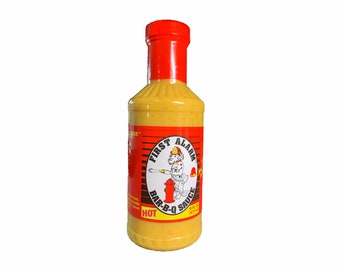 BBQ Sauce - Hot Mustard Based - First Alarm Bar-B-Q Sauce - Marinade - Grill Lover Gift - Gift for Cook, Hostess Gift