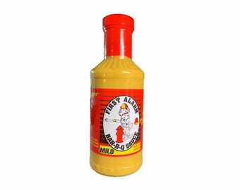 BBQ Sauce - Mild Mustard Based - First Alarm Bar-B-Q Sauce - Marinade - Grill Lovers Gift - Gift for Cook, Hostess Gift
