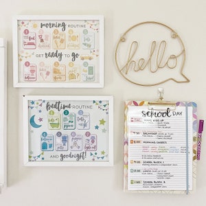 Morning and Bedtime Routine Charts