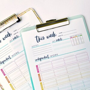 Printable Homeschool Assignment Sheet - Etsy