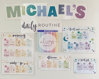 Morning and Bedtime Daily Routine PDF Printable Morning - Etsy