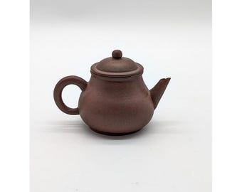 100cc Yixing Zisha Gongfu Shui Ping Brown Clay Teapot 2" Tall Handmade Single