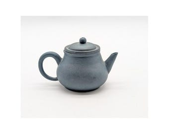 100cc Yixing Zisha Gongfu Shui Ping Blue Clay Teapot 2" Tall Handmade Single