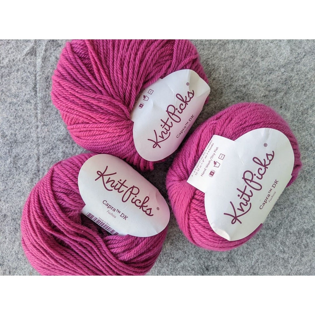 3 Skein Lot Knit Picks Capra Yarn Pink Fuchia 3 DK Light Etsy