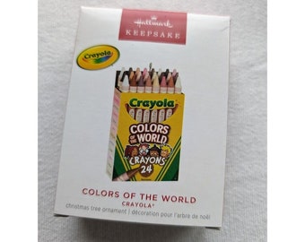 2023 Hallmark Keepsake Crayola Crayons Colors of the World Christmas Ornament