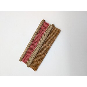 Vintage Amazonian Amazon Indian Shuar Huaorani Karaja Hair Comb Brush Woven Wood Amazon Amazonian Indian Shuar Huaorani Karaja Hair Comb  main image 3