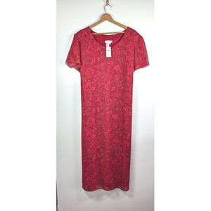 Coldwater Creek Maxi Dress Plus Size 24 Sweetheart Floral Rose Flowy Church  NEW