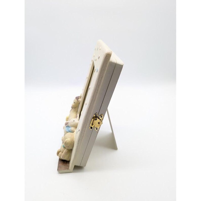Vintage Burnes of Boston 3D Picture Frame Album 4x5 Nursery Baby Bunny ...