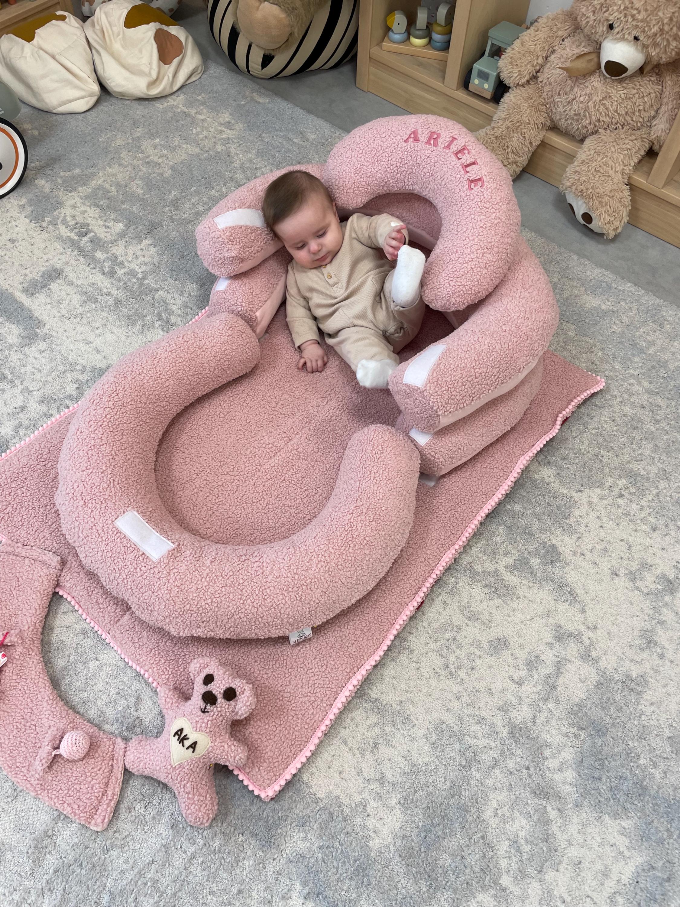 Baby chair, Pillow with play mat, Handmade gift for baby, Handmade baby pillow, Baby sitting cushion, Feeding baby, Baby Support Pillow