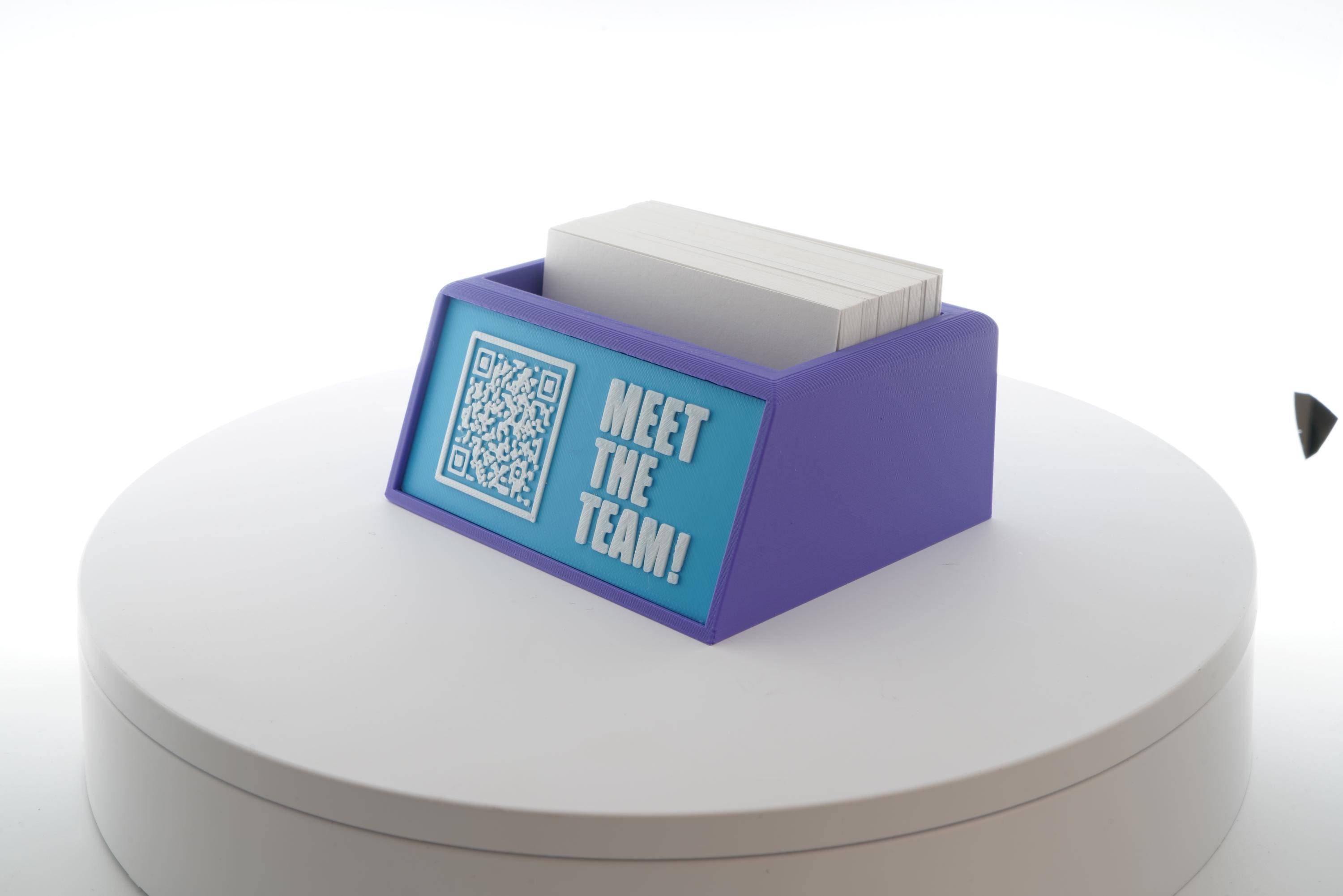 QR Code Business Card Holder – Wealth Management Edition | Custom 3d ...