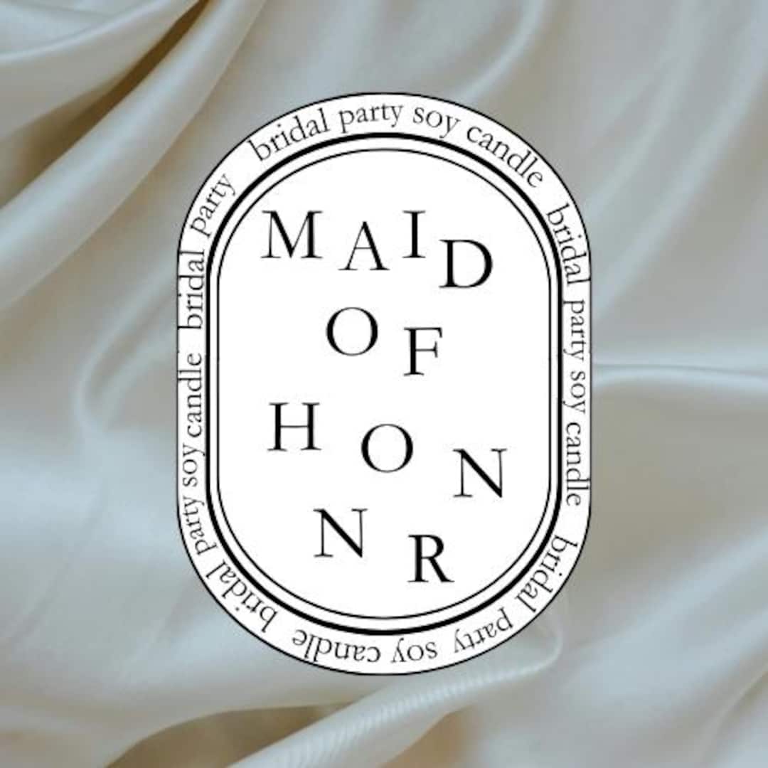 Diptyque-inspired Candle Label File for Bridal Party Propsal - Etsy