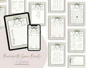 Bachelorette Games Bundle, Bridal Bingo, Girls Night Games, Hen Do Games (Canva Template, Digital Download)