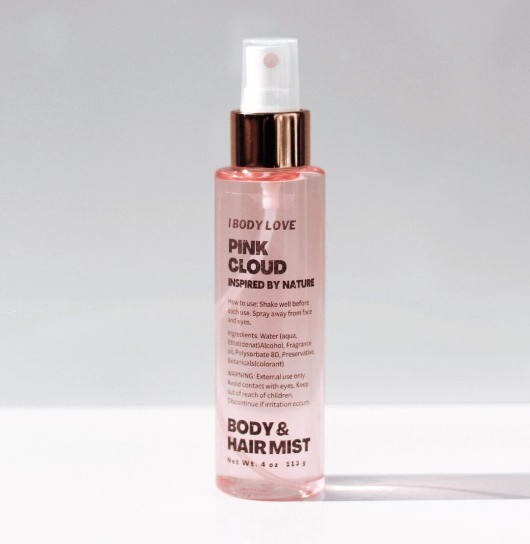 Pink Cloud Body Mist, Cotton Candy Body Spray, Hair and Body Mist, Vegan Products, Fragrance