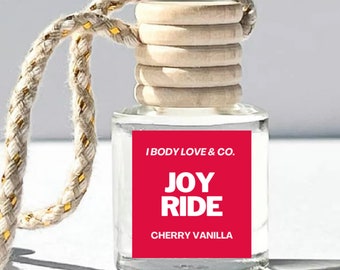 Cherry Vanilla Car Diffuser: Refillable Hanging Air Freshener