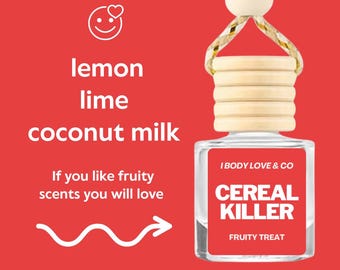 Fruity Cereal Car Diffuser, Refillable Hanging Air Freshener