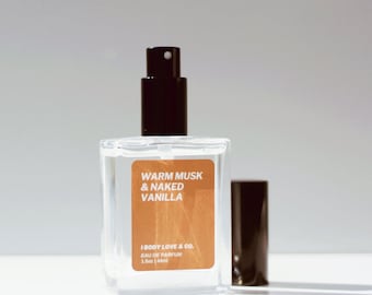 Warm Vanilla Musk Perfume: Earthy Vegan Fragrance