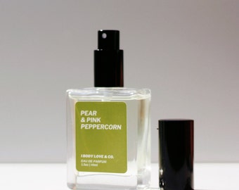 Pear & Pink Peppercorn Perfume: Vegan, Earthy Unisex Fragrance