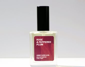 Rose & Peppered Plum Perfume: Floral Fruity Eau De Parfum